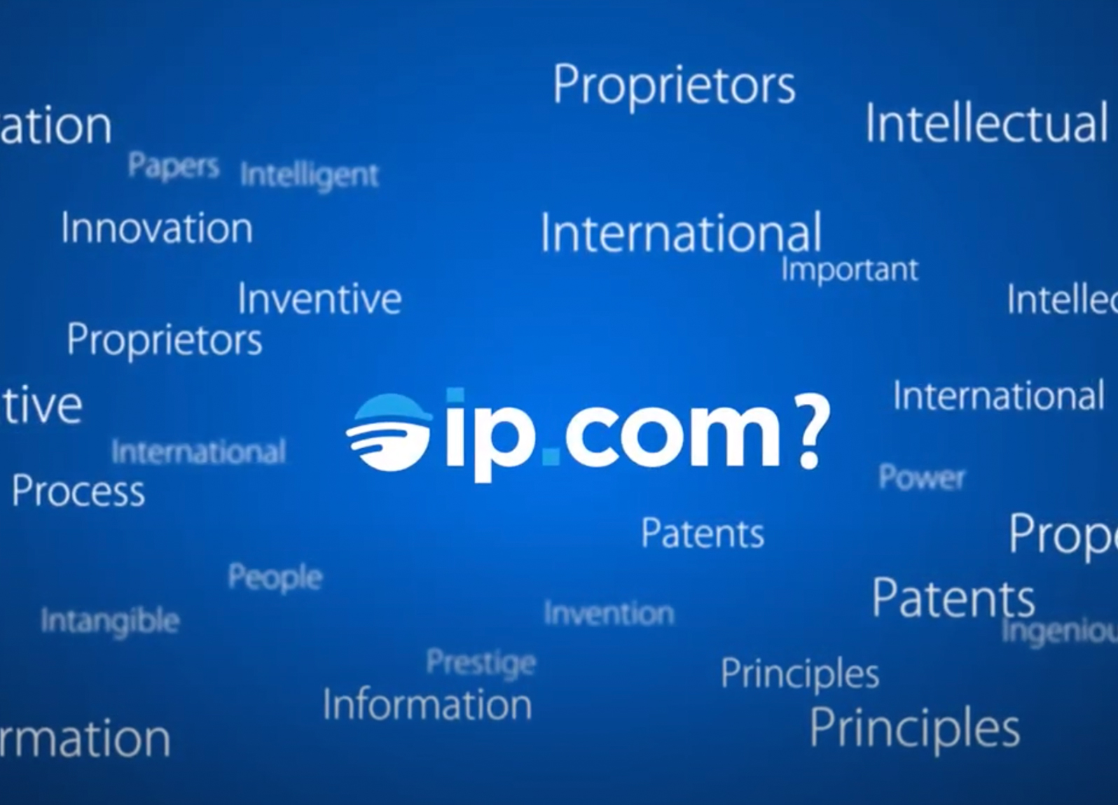 IP.com word cloud